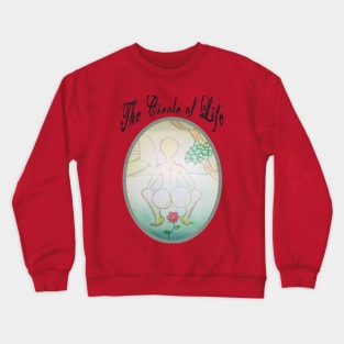 The Circle of life. Poo Becomes Flower. Crewneck Sweatshirt